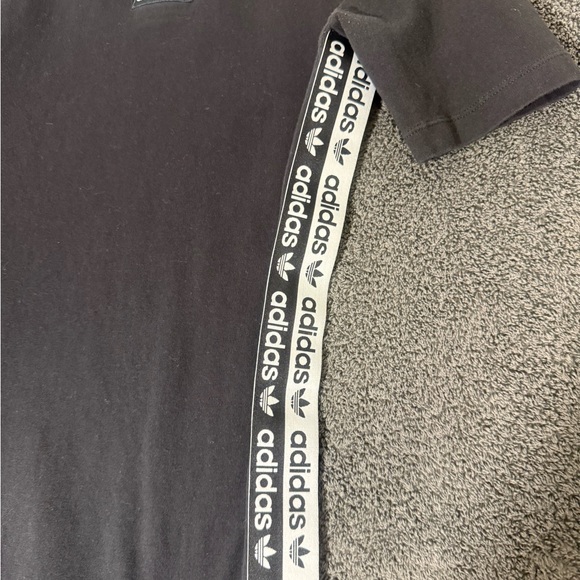 Adidas Bodycon Black Dress with Logo and Side Stripes - Picture 6 of 6